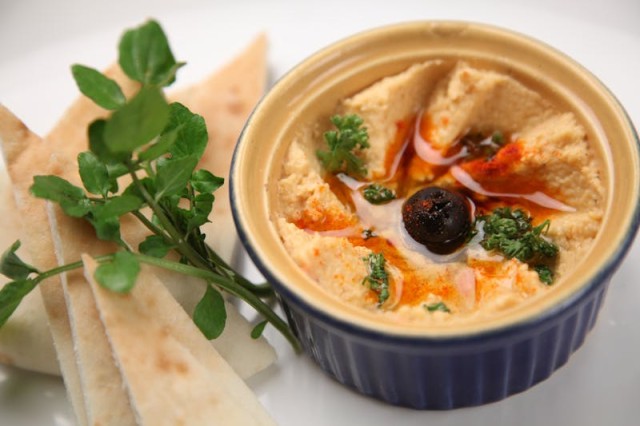 Lardo Grigliato con Hummus
